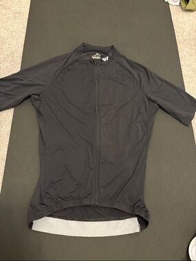 Wulibike Men's Black Full-Zip Cycling Jersey